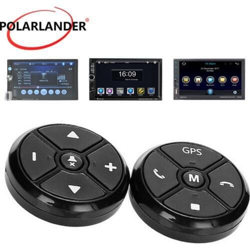 Universal Car Steering Wheel Control Key Music Wireless DVD GPS Navigation Buttons Black Radio Remote Control For Stereo Player