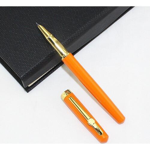 Orange 0.38mm sales promotion fountain pen High quality pens business gift school office supplies 023