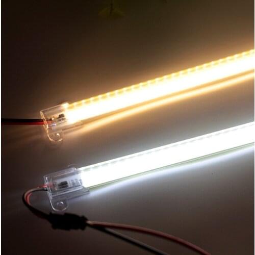 50pcs LED Bar Light COB LED Hard Strip 220V no need power supply 0.5m 1m 1.2m Rigid Strip Cabinet LED Fluorescent Tubes