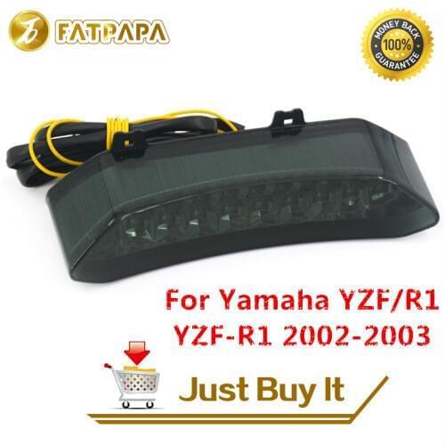 Motorcycle Accessories Rear tail light LED Rear Brake Turn Signal Tail Light Taillights Fit For Yamaha YZF R1 YZF-R1 2002-2003