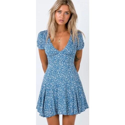 HAIMAITONG Summer Mini Dresses