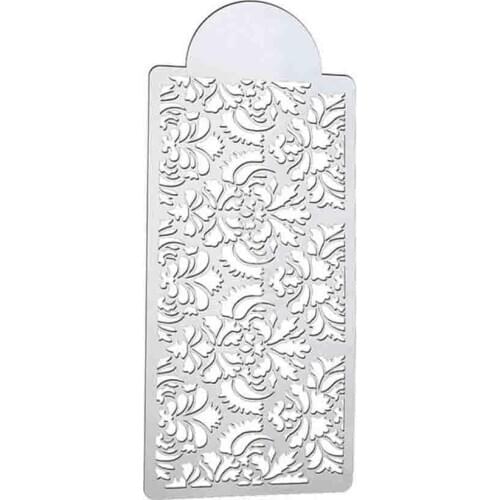 Baking Tool Side Decor Mould Damask Lace Flower Border Cake Stencil Fondant Y3Q9