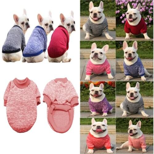 Classic Warm Dog Clothes Puppy Pet Cat Clothes Sweater Jacket Coat Winter Soft Hoodie for Small Dogs Chihuahua Medium Dog Cat