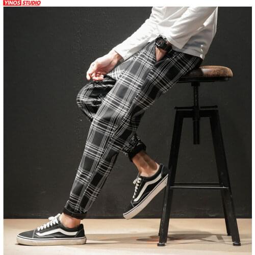 Мужские брюки в клетку KUCLUT China At AliExpress