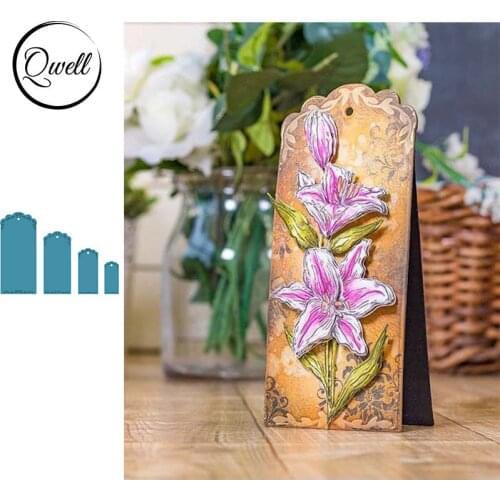 QWELL Tag Metal Cutting Dies for Scrapbooking and Card Making Paper Embossing Craft New 2019 die cuts