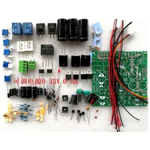 DIY KITS CC CV DC 0-35V 0-5A Adjustable Constant Voltage Regulator Constant Regulated Current Power Supply