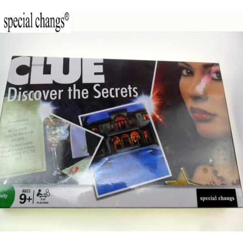Cluedo Suspect Clue Discover the Secrets Board Desk Game Suspect table top Game UK English Version