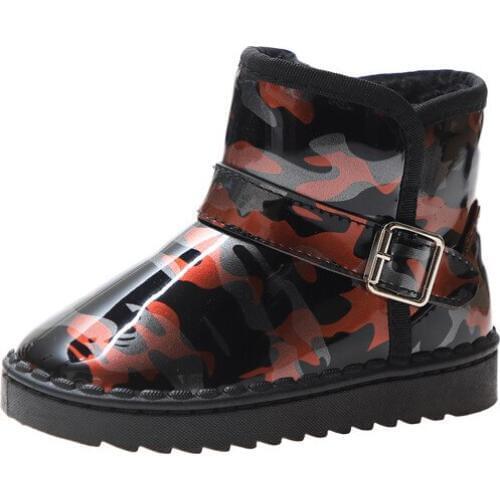 2019 New Boys Girls Warm Snow Boots Kids Ankle Shoes Fashion Winter Children Waterproof Warm Boots 2 3 4 5 6 7 8 9 10 Year Old