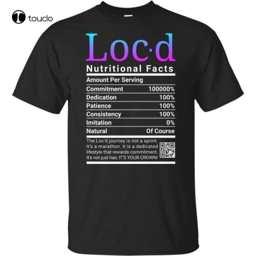 New The Original Nutritional Facts Loc'D Lifestyle T-Shirt Cotten Tee Shirt