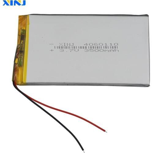 XINJ 3.7V 3500 mAh Li Po Polymer Battery 4060110 For GPS Power bank E-book PAD MID Bluetooth device DVD PAD MID IPTV Tablet PC
