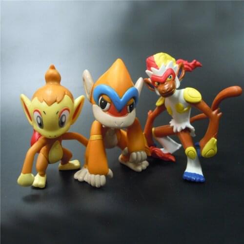 Pokemon Fire Type Chimchar Monferno Infernape Joints Movable Action Figure Model Toys