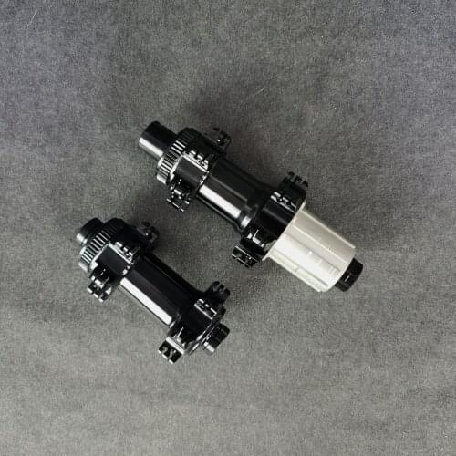 POWERWAY CT31 Road/MTB disc thru axle hub Front 9(QR)/12/15X100mm Rear 9(QR)/12X142mm straight pull 24/24 holes