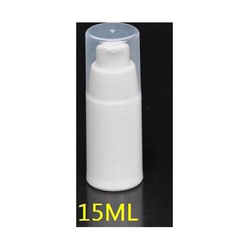 PP empty 15ml airless pump bottle white color lotion bottle eye cream bottle essence bottle