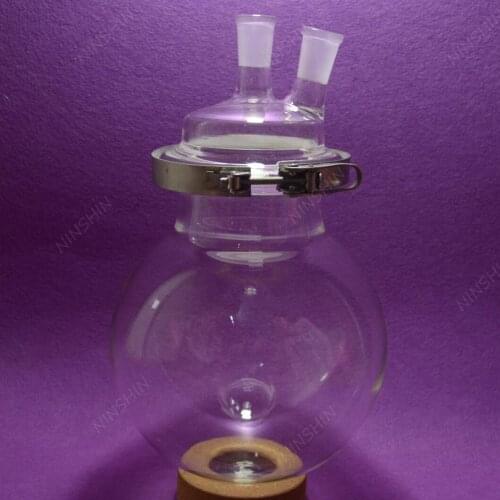 NANSHIN,50000ML 2-Neck Reaction Flask,24/40,Separately Flask with Easily Clamp,50L Reactor