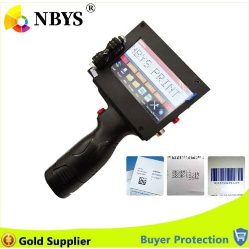Handheld Inkjet Printer QR Code Barcode Logo Batch Number Printing Machine Expiry Production Date Touch Screen Coding Machine