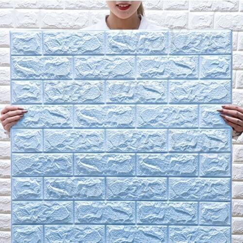 Brick Wall Stickers Living Room DIY PE Foam Wallpaper Panels Room Decal Stone Decoration Embossed Wallpapers Poster