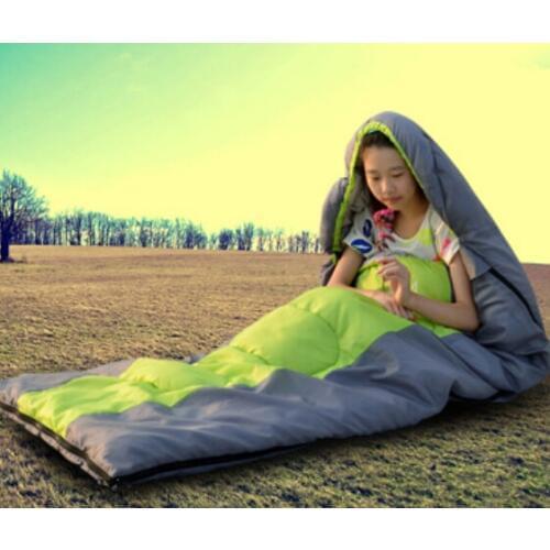 220*75CM Adult Single Sleep Bag Thick Cotton Envelope Sleeping Bag Portable Outdoor Camping Sleeping Bag