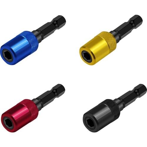 60mm Electric Drill Rod Self-Locking Connecting Hex Shank Sleeve Extension Bit Hexagonal Handle Extension Rods
