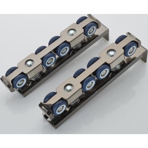 Top Quality door roller ultra-quiet wooden furniture sliding door pulley hanging track nylon wheel glass bearing door hardware