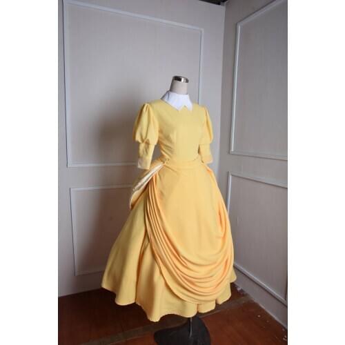 Jane Porter cosplay Costume Jane Porter dress Cosplay Costume Dress princess yellow gown dress custom made women adult