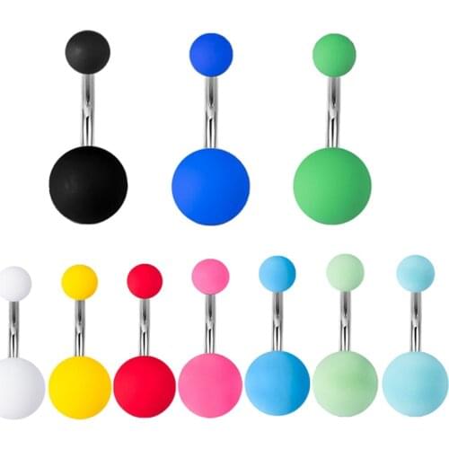 Women Belly Button Piercing Goth Stainless Steel Navel Rings Barbells Studs Woman Accessories Punk Womens Jewelry Piercings