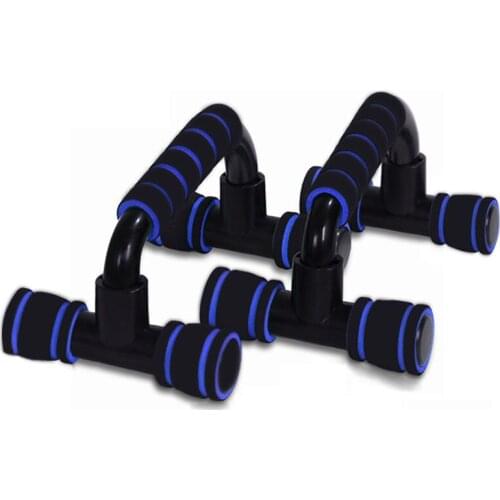 1pair I-shaped Push-up stands Fitness Equipment Hand Sponge Grip Bars Muscle Training Push Up Bar Chest Home Gym Body Building