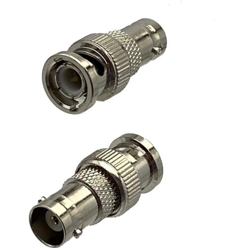1pcs Connector Adapter BNC Male Plug to BNC Female Jack RF Coaxial Converter Wire Terminal New Brass