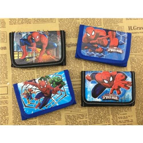 Kids Happy Birthday Party Favor Disney Purse Cartoon Mickey Mouse Minnie Spiderman Frozen Princess Wallet Kids Party Gift Supply