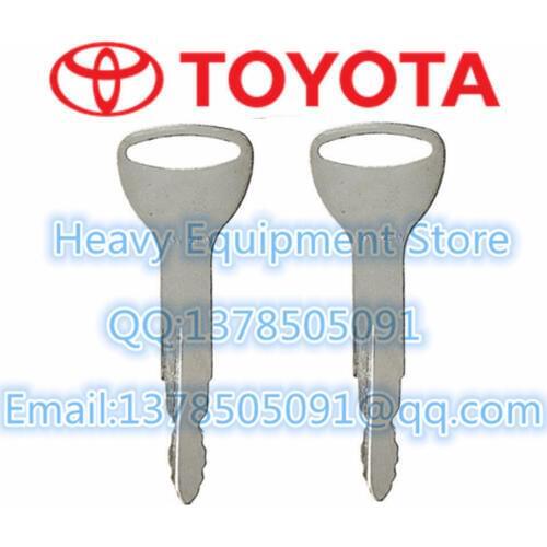 2PCS Toynew Key For Toyota Forklift Fork-Lift Heavy Equipment Ignition Starter Switch TOY NEW