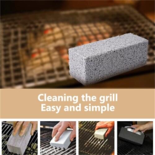3pcs BBQ Grill Clean Brick Block BBQ Racks Stains Grease Cleaner Barbecue Cleaning Stone Gadgets BBQ Tools Kitchen Accessories