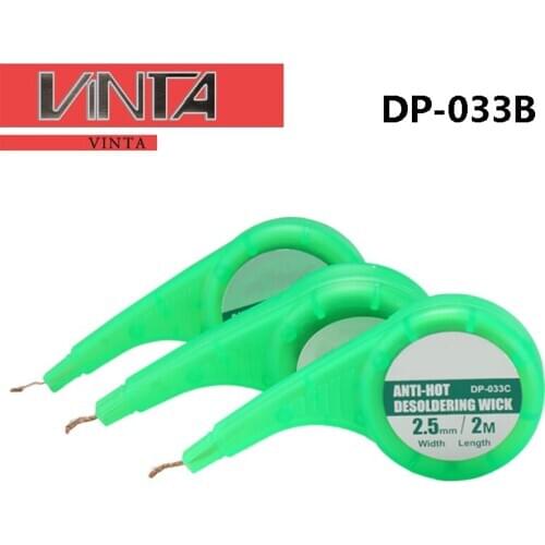 5pcs DP-033B Multi-function suction wick with tin removal with anti-hot desoldering wick suction tool for tin suction wick