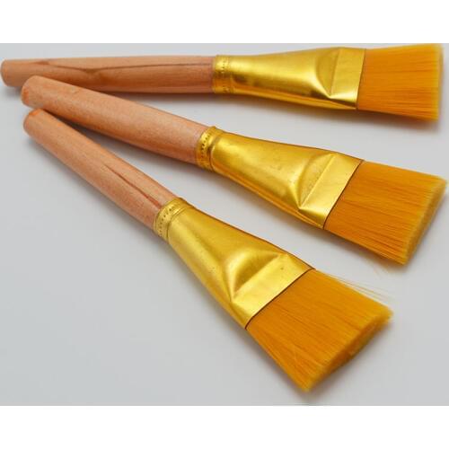 5pcs/set short Crude rod nylon hair watercolor Acrylic brush pen art supplies oil painting brush children DIY drawing material