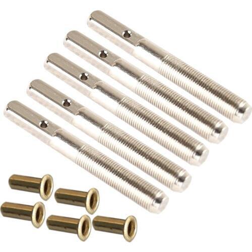 5pcs Lyre Small Harp Seven Ten String Pin Nails Heptachord Fixed String Screws Pins Musical Stringed Instrument Parts