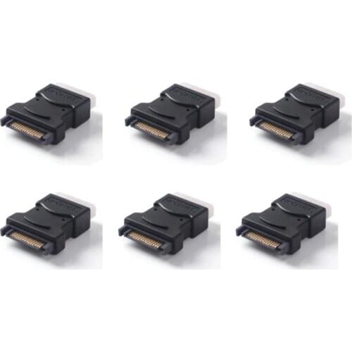 4 Pin Molex PC IDE Female to 15 Pin SATA Male Power Adapter Convertor Connector Cable Adapter