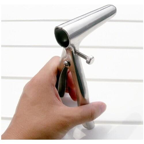 Stainless Steel Anal Speculum , Metal Anal Dilator , Butt Expand , Enema Sex Products For Couples Adult Games Sex Toys