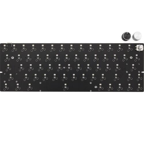 BM60EC BM60 EC RGB 60% GH60 HOT SWAPPABLE CUSTOM MECHANICAL KEYBOARD PCB PROGRAMMED QMK VIA RGB SWITCH TYPE C ROTARY KNOB