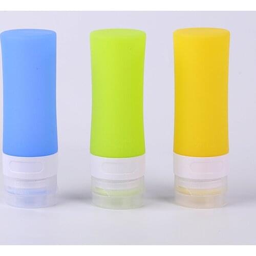 Cylindrical Silica Gel Packaging Bottle Portable Wash Set Sub-Bottle Travel Set Cosmetic Lotion Bottle