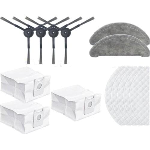 For ROIDMI EVE Plus Vacuum Cleaner Parts Dust Bag Mop Rolling Brush Filter Side Brush Disposable Mop Accessories