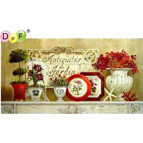 DPF DIY On the vase 5D diamond mosaic square diamond embroidery wall painting crafts diamond painting cross stitch needlework