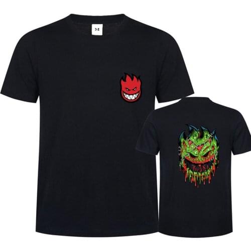 Youth Ripper Spitfire T Shirts men hip hop Zombie design Spitfire wheels T-Shirt Camiseta Masculina jersey skateboards skull Tee