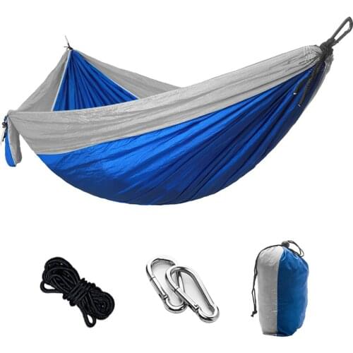 Hammock Camping Survival Swing Sleeping Bed for 2 Person Hunting Travel Indoor Garden Hammocks Bed