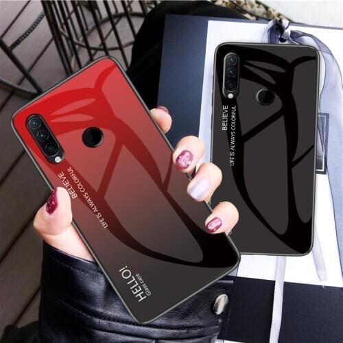 Gradients Tempered Glass Case For Lenovo Z6 Pro Z5S Z6 Youth Ultra-thin Back Cover Colorful Full Protect Coque Fundas