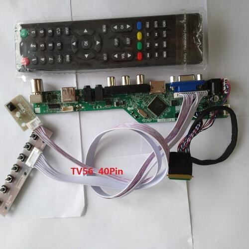 Kit for LP156WH2(TL)(R2) Panel Screen 15.6" LCD LED 1366X768 USB HDMI VGA remote 40pin LVDS TV AV Controller driver board