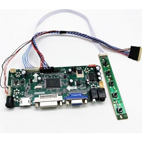 M.NT68676 HDMI DVI VGA LED LCD Controller board Kit DIY for LP156WH2-TLA1 LP156WH4-TLQ1 LTN156AT32 1366X768 15.6" panel screen