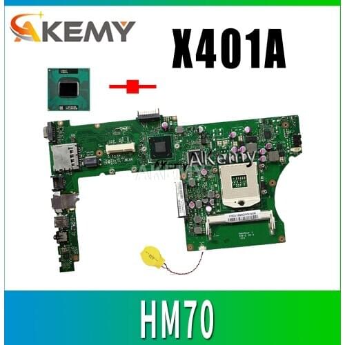 X401A Motherboard HM76 HM70 REV 2.0 RAM for ASUS X401A F401A X501A X301A laptop Motherboard X401A Mainboard send CPU