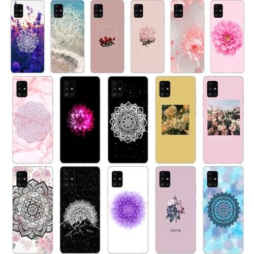 209 Mandala Flower Datura Floral Printing Soft Silicone Tpu Cover Case for Samsung Galaxy A20 A20E A20S A40 A31 A41 A51 A71 case