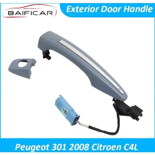 Baificar Brand New Genuine Exterior Door Handle Electric Induction No Paint Left Right For Peugeot 301 2008 Citroen C4L C3XR