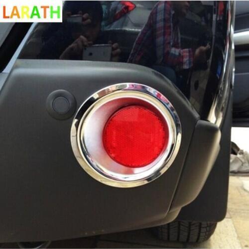 The New For Nissan X-TRAIL T31 Rear Fog Lights Cover Trim Tail Lamp Decoration X TRAIL 2008 to 2013 ABS Chrome Car-styling