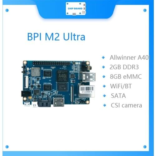 Banana Pi BPI M2 Ultra Quad Core A40i Allwinner chip Development board with WIFI&BT4.0,EMMC Flash memory on board