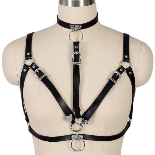 Waist Straps Chest Harness Fashion Women Men Gothic Handmade PU Leather Harness Belts Punk Body Bondage Rock Stylish Accessories